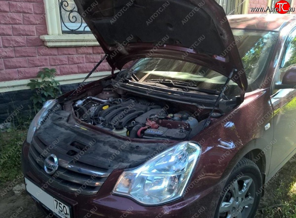 2 199 р. Газовые упоры капота Berkut Nissan Almera G15 седан (2012-2019)  с доставкой в г. Йошкар-Ола