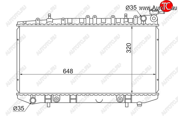 5 849 р. Радиатор двигателя (пластинчатый, МКПП/АКПП) SAT  Nissan Almera  N15 - Sunny  N14  с доставкой в г. Йошкар-Ола