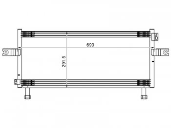 6 399 р. Радиатор кондиционера SAT  Nissan Avenir - Expert  с доставкой в г. Йошкар-Ола. Увеличить фотографию 1