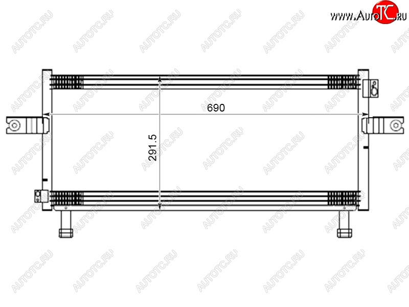 6 399 р. Радиатор кондиционера SAT  Nissan Avenir - Expert  с доставкой в г. Йошкар-Ола