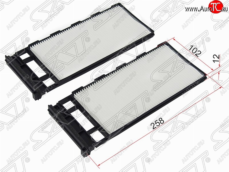 429 р. Фильтр салонный SAT (комплект, 258х102х12 mm)  Nissan Avenir - Safari  Y61  с доставкой в г. Йошкар-Ола