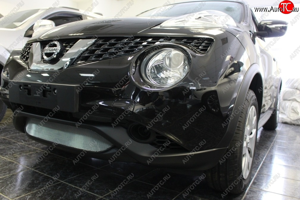 1 479 р. Защитная решётка в воздуховод автомобиля Russtal (хром)  Nissan Juke  1 YF15 (2014-2020) рестайлинг  с доставкой в г. Йошкар-Ола