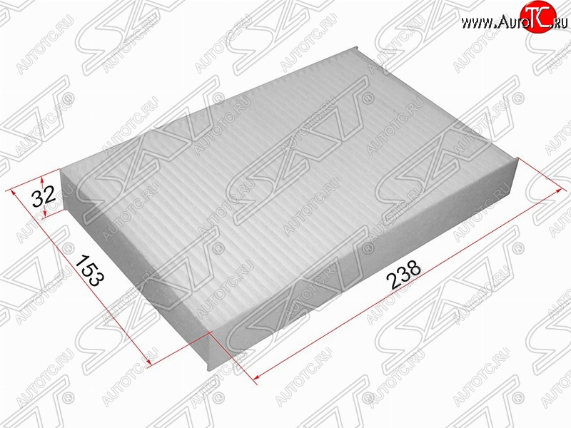 299 р. Фильтр салонный SAT (238х153х32 mm)  Nissan Juke  1 YF15 (2014-2020), Nissan Sentra  7 (2014-2017), Renault Fluence (2010-2016)  с доставкой в г. Йошкар-Ола