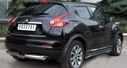 14 999 р. Защита порогов SLITKOFF из круглой трубы диаметром 42 мм (4x4) Nissan Juke 1 YF15 дорестайлинг (2010-2014)  с доставкой в г. Йошкар-Ола. Увеличить фотографию 3