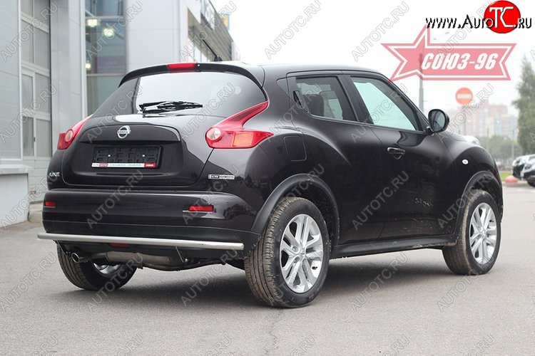 13 364 р. Защита заднего бампера 4x4 Souz-96 Premium (d42) Nissan Juke 1 YF15 дорестайлинг (2010-2014)  с доставкой в г. Йошкар-Ола