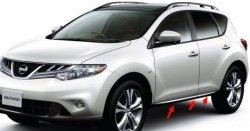 12 999 р. Передний левый молдинг двери 80871-1AA2A Nissan Murano 2 Z51 дорестайлинг (2008-2011) (Неокрашенные)  с доставкой в г. Йошкар-Ола. Увеличить фотографию 2