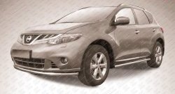 Одинарная защита переднего бампера Slitkoff (57 мм) Nissan Murano 2 Z51 рестайлинг (2010-2016)