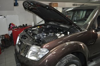 Упоры капота Russtal Nissan Pathfinder R51 дорестайлинг (2004-2007)