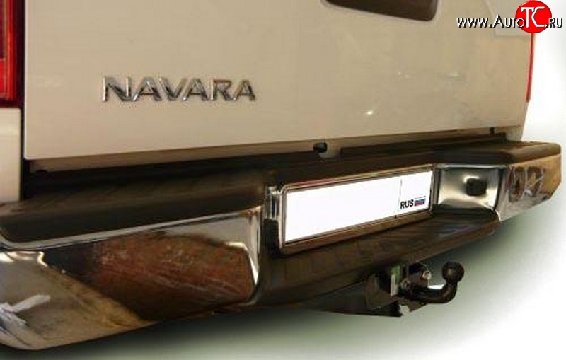 8 189 р. Фаркоп (бампер со ступенькой) NovLine Nissan Navara 2 D40 дорестайлинг (2004-2010)  с доставкой в г. Йошкар-Ола