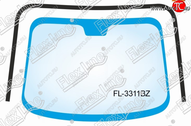 2 079 р. Молдинг лобового стекла FlexLine  Nissan Note  1 (2004-2013) E11 дорестайлинг, E11 рестайлинг  с доставкой в г. Йошкар-Ола