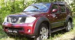 7 999 р. Молдинги дверей RA (широкие, комплект) Nissan Pathfinder R51 дорестайлинг (2004-2007) (Поверхность глянец (под окраску), Неокрашенные)  с доставкой в г. Йошкар-Ола. Увеличить фотографию 2