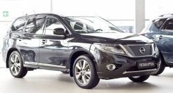 1 149 р. Зимняя заглушка решетки переднего бампера РА Nissan Pathfinder R52 дорестайлинг (2012-2017)  с доставкой в г. Йошкар-Ола. Увеличить фотографию 2