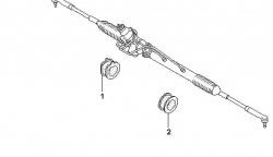 749 р. Полиуретановая подушка рулевой рейки Точка Опоры Nissan Terrano2 R50 рестайлинг (1999-2002)  с доставкой в г. Йошкар-Ола. Увеличить фотографию 2