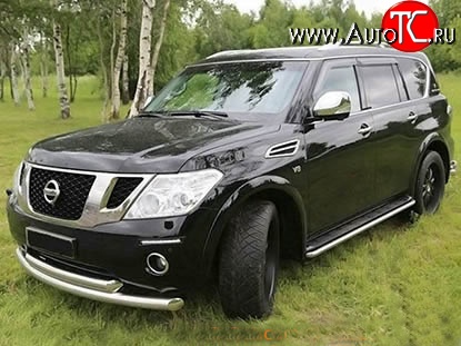 34 149 р. Накладки на колёсные арки Safary Nissan Patrol 6 Y62 дорестайлинг (2010-2014) (Неокрашенные)  с доставкой в г. Йошкар-Ола