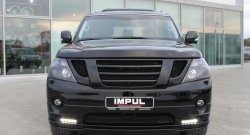 12 049 р. Решётка радиатора Impul Nissan Patrol 6 Y62 дорестайлинг (2010-2014) (Неокрашенная)  с доставкой в г. Йошкар-Ола. Увеличить фотографию 2