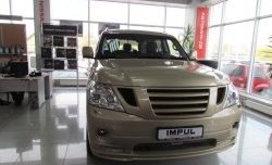 12 049 р. Решётка радиатора Impul Nissan Patrol 6 Y62 дорестайлинг (2010-2014) (Неокрашенная)  с доставкой в г. Йошкар-Ола. Увеличить фотографию 12