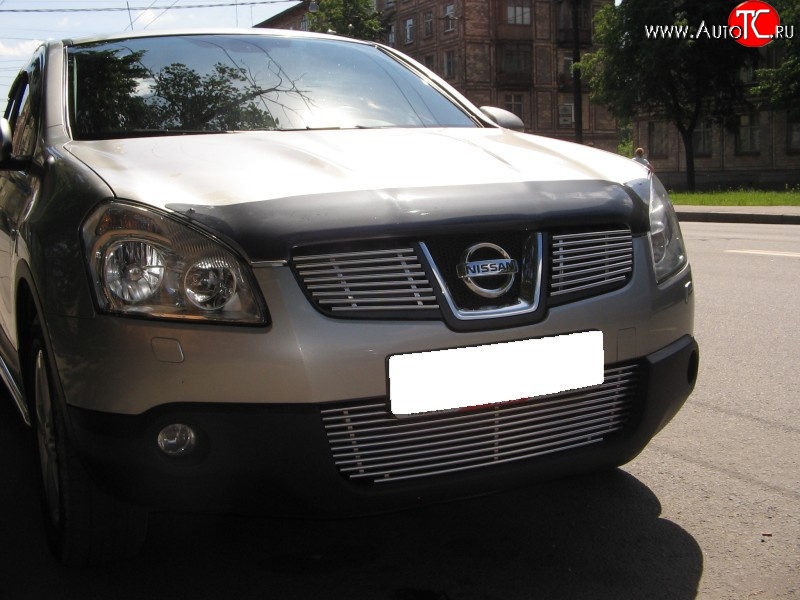 4 799 р. Декоративная вставка воздухозаборника Berkut Nissan Qashqai 1 дорестайлинг (2007-2010)  с доставкой в г. Йошкар-Ола