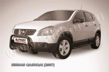 16 899 р. Кенгурятник d57 низкий Nissan Qashqai 1 дорестайлинг (2007-2010) (Цвет: серебристый)  с доставкой в г. Йошкар-Ола. Увеличить фотографию 1