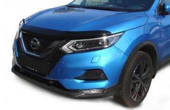 Дефлектор капота SIM Nissan (Нисан) Qashqai (Кашкай)  2 (2017-2022) 2 J11 рестайлинг