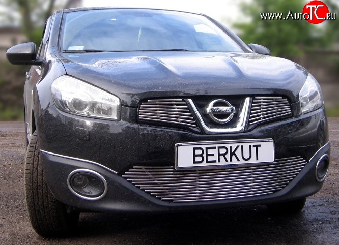 4 399 р. Декоративная вставка решетки радиатора Berkut Nissan Qashqai 1 J10 рестайлинг (2010-2013)  с доставкой в г. Йошкар-Ола