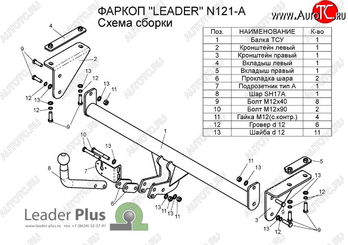 7 699 р. Фаркоп Лидер Плюс Nissan Qashqai 2 J11 рестайлинг (2017-2022) (Без электропакета)  с доставкой в г. Йошкар-Ола