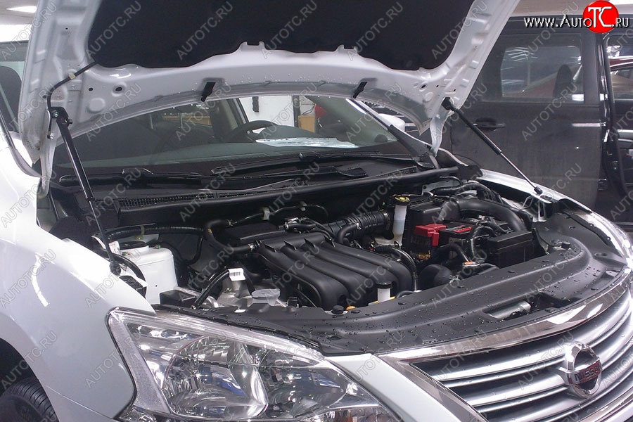 2 199 р. Газовые упоры капота Berkut Nissan Sentra 7 B17 (2014-2017)  с доставкой в г. Йошкар-Ола