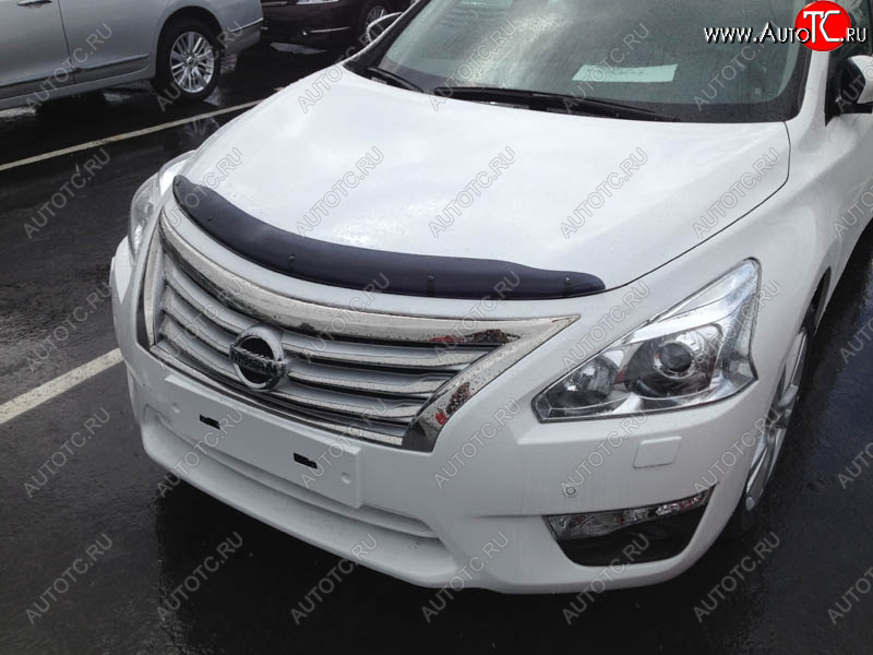 2 699 р. Дефлектор капота SIM Nissan Teana 3 L33 дорестайлинг (2014-2020)  с доставкой в г. Йошкар-Ола