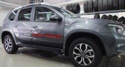 3 899 р. Накладки дверей RA (комплект)  Nissan Terrano  D10 (2013-2022) дорестайлинг, рестайлинг (Поверхность шагрень)  с доставкой в г. Йошкар-Ола. Увеличить фотографию 3