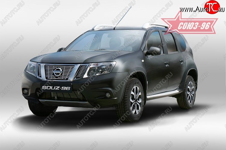 4 994 р. Декоративные элементы решетки радиатора Souz-96 (d10) Nissan Terrano D10 дорестайлинг (2013-2016)  с доставкой в г. Йошкар-Ола