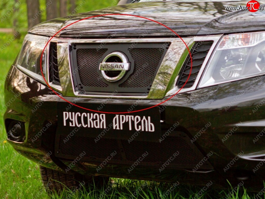 1 379 р. Защитная сетка решетки радиатора РА Nissan Terrano D10 рестайлинг (2016-2022)  с доставкой в г. Йошкар-Ола