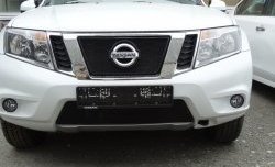 1 469 р. Нижняя сетка на бампер Russtal (черная) Nissan Terrano D10 рестайлинг (2016-2022)  с доставкой в г. Йошкар-Ола. Увеличить фотографию 2