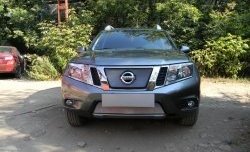 1 539 р. Нижняя сетка на бампер Russtal (хром)  Nissan Terrano  D10 (2013-2022) дорестайлинг, рестайлинг  с доставкой в г. Йошкар-Ола. Увеличить фотографию 4