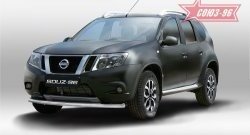 Защита переднего бампера Souz-96 (d60 mm) Nissan Terrano D10 рестайлинг (2016-2022)