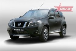 1 169 р. Защита переднего бампера Souz-96 (d60) Nissan Terrano D10 дорестайлинг (2013-2016)  с доставкой в г. Йошкар-Ола. Увеличить фотографию 1