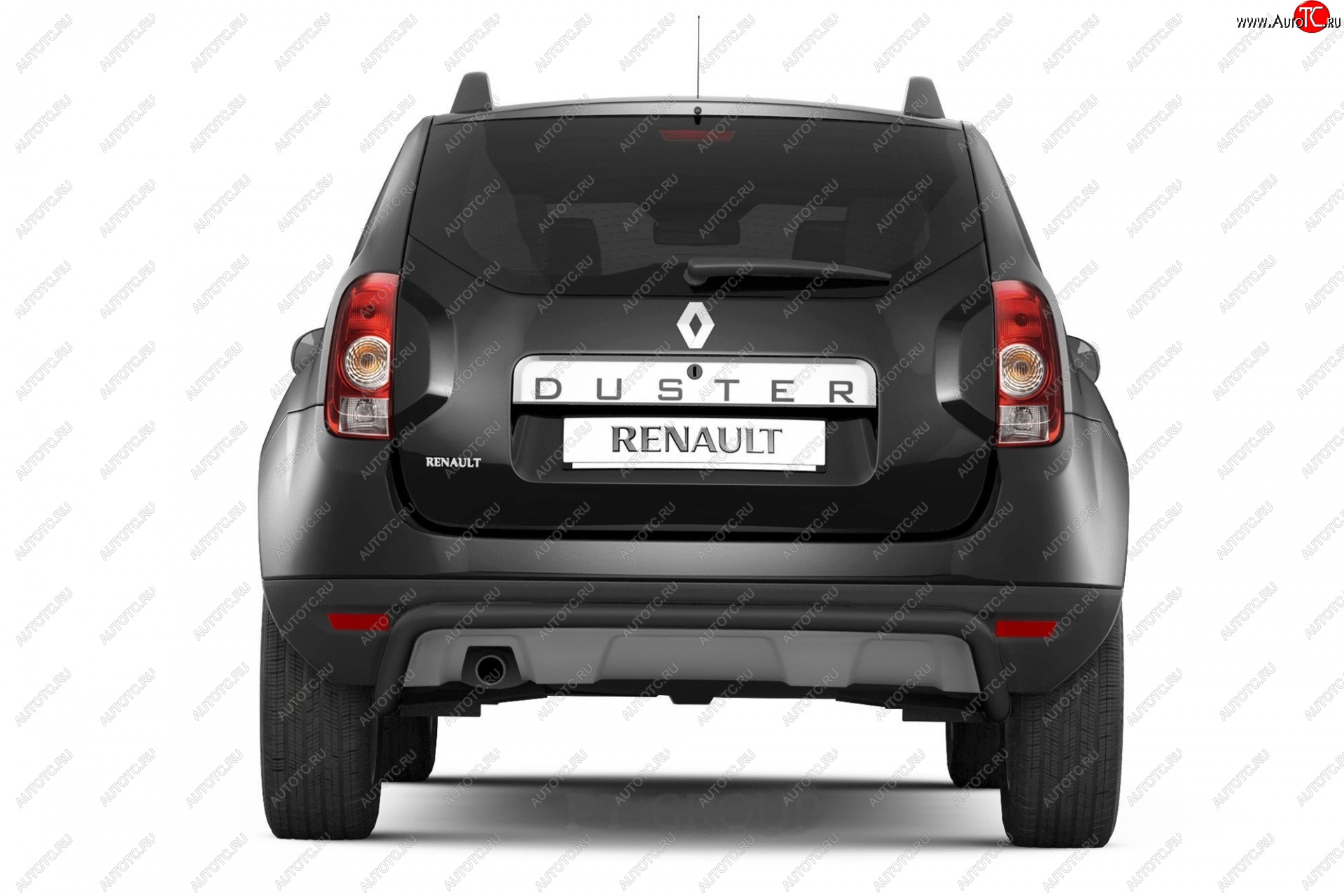 4 299 р. Защита заднего бампера PT GROUP Ø51мм ИСКРА (ППК) RENAULT Duster 2012-/ NISSAN Terrano 2014- Nissan Terrano D10 дорестайлинг (2013-2016) (Сталь с полимерным покрытием, цвет: Серебристый (Искра))  с доставкой в г. Йошкар-Ола