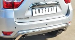 13 949 р. Защита заднего бампера (Ø42 мм волна, нержавейка) SLITKOFF Nissan Terrano D10 дорестайлинг (2013-2016)  с доставкой в г. Йошкар-Ола. Увеличить фотографию 2