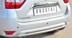 14 449 р. Одинарная защита заднего бампера из трубы диаметром 42 мм SLITKOFF Nissan Terrano D10 дорестайлинг (2013-2016)  с доставкой в г. Йошкар-Ола. Увеличить фотографию 2