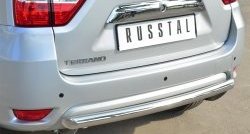 15 999 р. Одинарная защита заднего бампера из трубы диаметром 63 мм SLITKOFF Nissan Terrano D10 дорестайлинг (2013-2016)  с доставкой в г. Йошкар-Ола. Увеличить фотографию 2