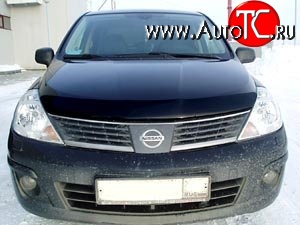 4 599 р. Дефлектор капота NovLine Nissan Tiida 1 хэтчбэк C11 дорестайлинг, Япония (2004-2007)  с доставкой в г. Йошкар-Ола