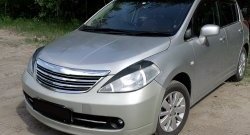 Реснички RA на фары Nissan Tiida 1 хэтчбек C11 рестайлинг (2010-2014)