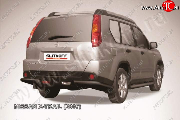 6 999 р. Уголки d57  Nissan X-trail  2 T31 (2007-2011) дорестайлинг (Цвет: серебристый)  с доставкой в г. Йошкар-Ола