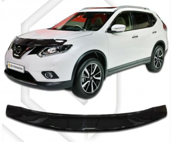 Дефлектор капота CA-Plastiс Nissan (Нисан) X-trail (Х-трейл)  3 T32 (2013-2022) 3 T32 дорестайлинг, рестайлинг