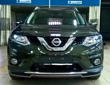 6 249 р. Накладка на передний бампер АвтоКрат  Nissan X-trail  3 T32 (2017-2022) рестайлинг (Неокрашенная)  с доставкой в г. Йошкар-Ола. Увеличить фотографию 2