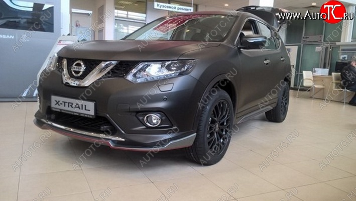 6 249 р. Накладка на передний бампер АвтоКрат  Nissan X-trail  3 T32 (2017-2022) рестайлинг (Неокрашенная)  с доставкой в г. Йошкар-Ола