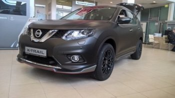 7 949 р. Пластиковые порожки АвтоКрат Nissan X-trail 3 T32 рестайлинг (2017-2022) (Неокрашенные)  с доставкой в г. Йошкар-Ола. Увеличить фотографию 2