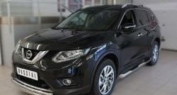 16 599 р. Защита переднего бампера (2 трубыØ63 и 42 мм, нержавейка) SLITKOFF  Nissan X-trail  3 T32 (2013-2018) дорестайлинг  с доставкой в г. Йошкар-Ола. Увеличить фотографию 4