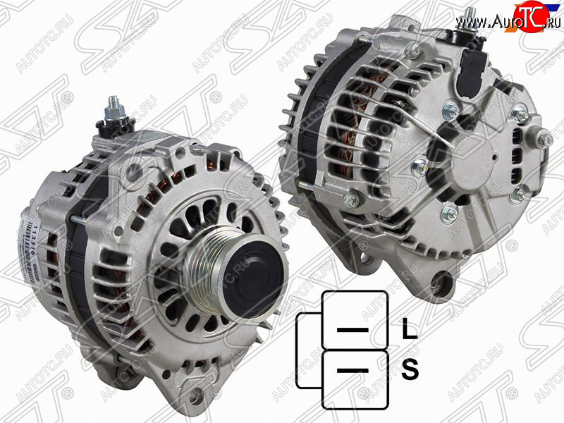 14 749 р. Генератор SAT (12V, 110A, 2,0 QR20DE / 2,5 QR25DE) Nissan X-trail 1 T30 дорестайлинг (2000-2003)  с доставкой в г. Йошкар-Ола