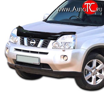 3 199 р. Дефлектор капота NovLine Nissan X-trail 2 T31 дорестайлинг (2007-2011)  с доставкой в г. Йошкар-Ола