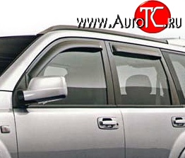 2 779 р. Дефлекторы окон (ветровики) Novline 4 шт Nissan X-trail 2 T31 дорестайлинг (2007-2011)  с доставкой в г. Йошкар-Ола