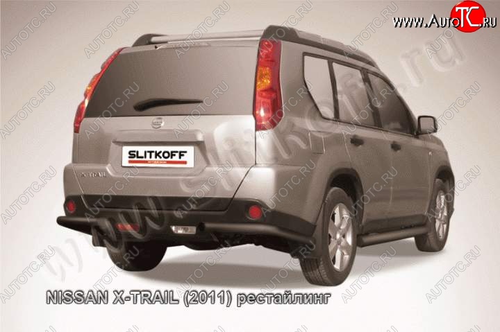 5 499 р. Уголки d57  Nissan X-trail  2 T31 (2007-2011) дорестайлинг (Цвет: серебристый)  с доставкой в г. Йошкар-Ола